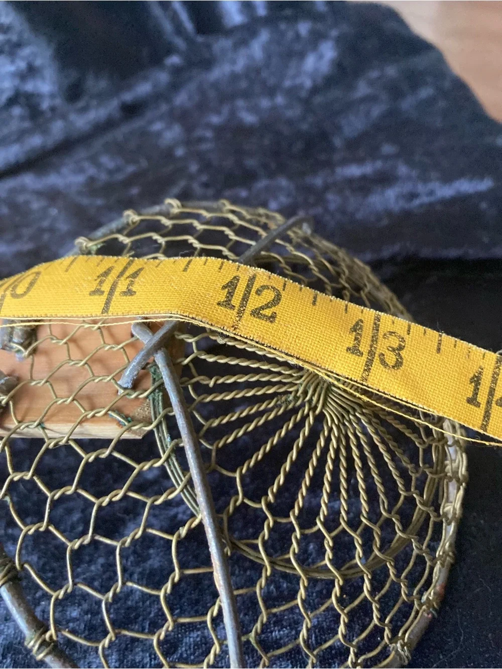Handmade Woven Farmhouse Chinese Skimmer Mesh Basket Scoop Natural Brown Bamboo